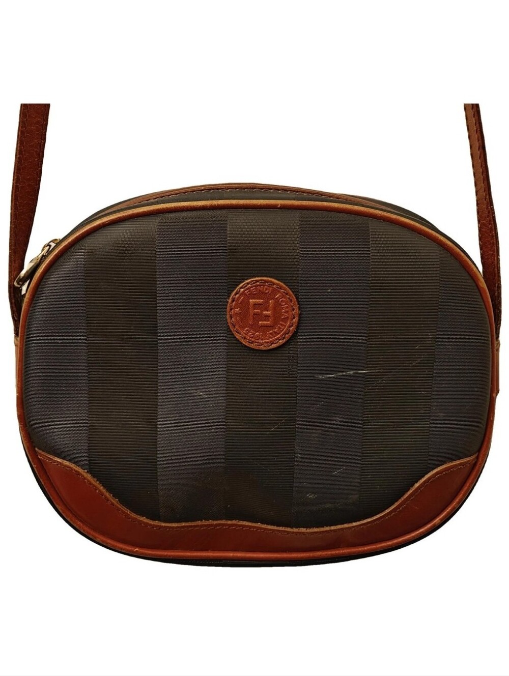 Authentic vintage Fendi Pequin crossbody bag